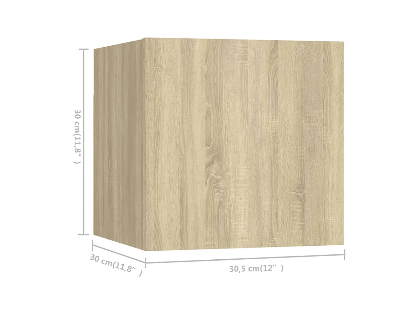 Ensemble de meubles TV 4 pcs Chêne sonoma Bois d'ingénierie