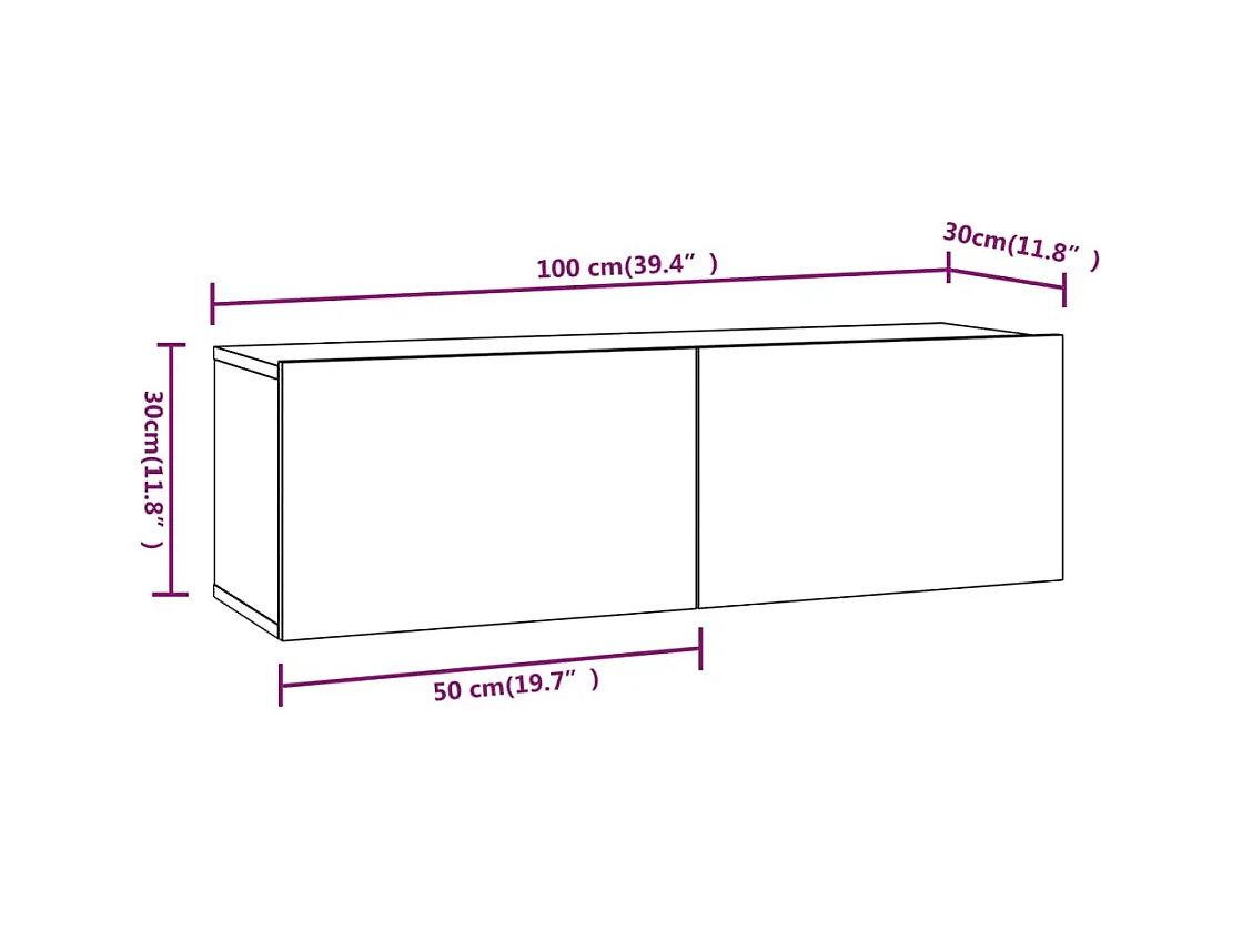 Ensemble de meubles TV 8 pcs Chêne sonoma Bois d'ingénierie