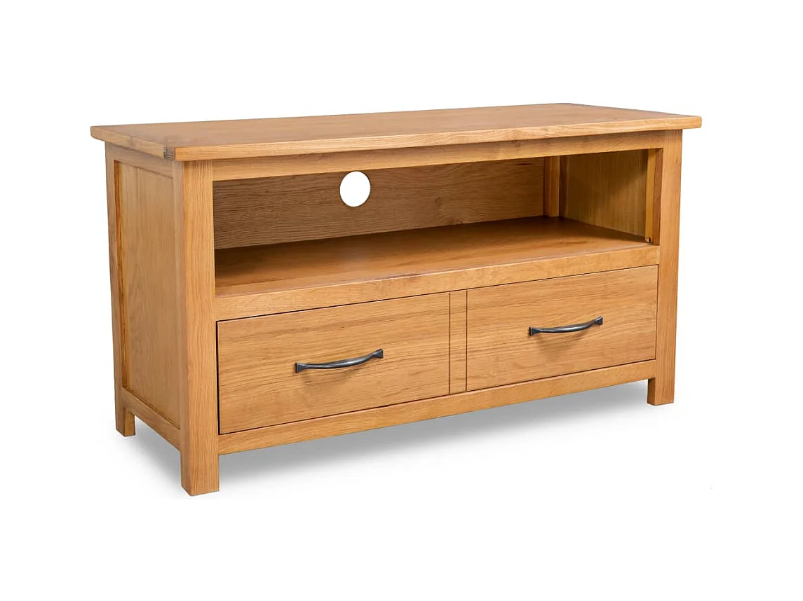 Mobile TV 90x35x48 cm in Legno Massello di Rovere