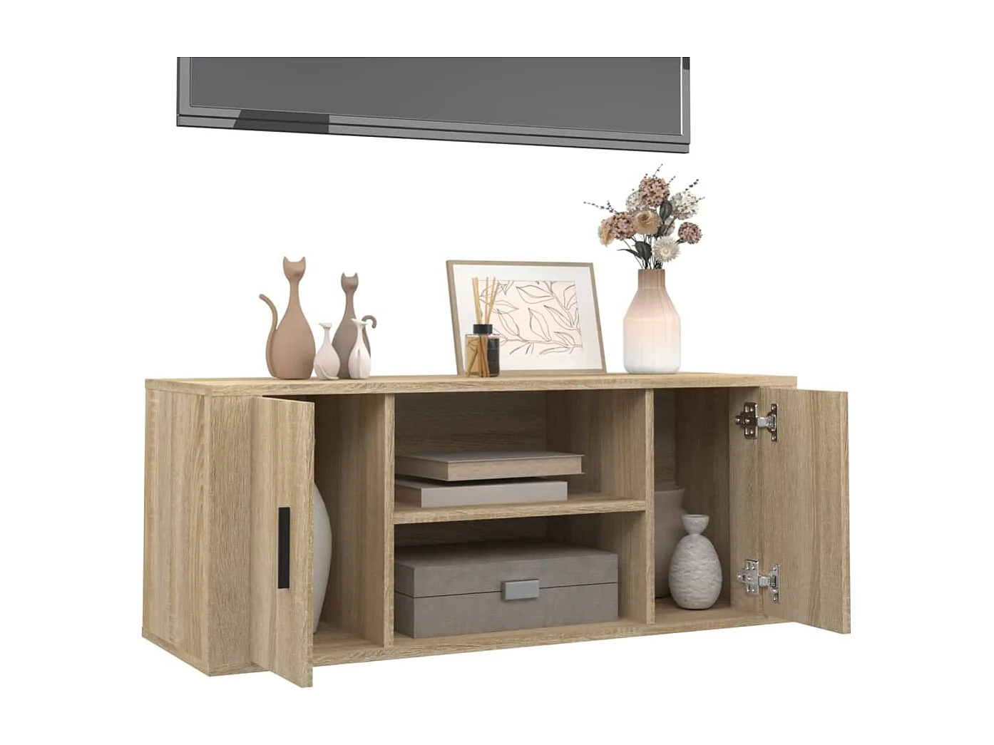 TV-Schrank Sonoma-Eiche 100x35x40 cm Holzwerkstoff