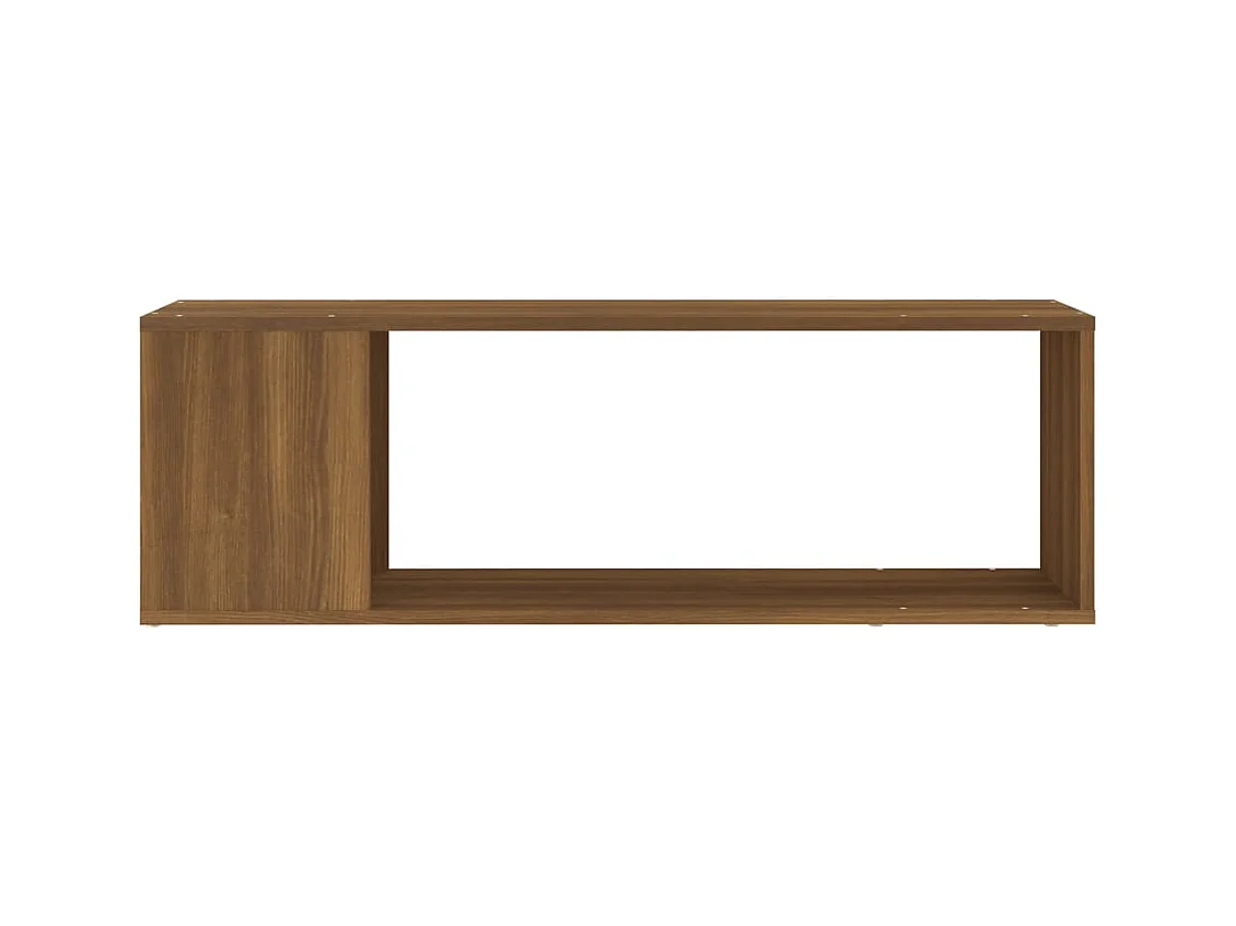 Tv-meubel 100x24x32 cm bewerkt hout bruin eikenkleur