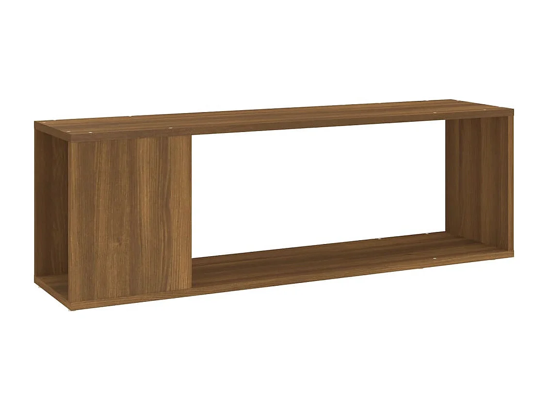 TV-Schrank Braun Eichen-Optik 100x24x32 cm Holzwerkstoff