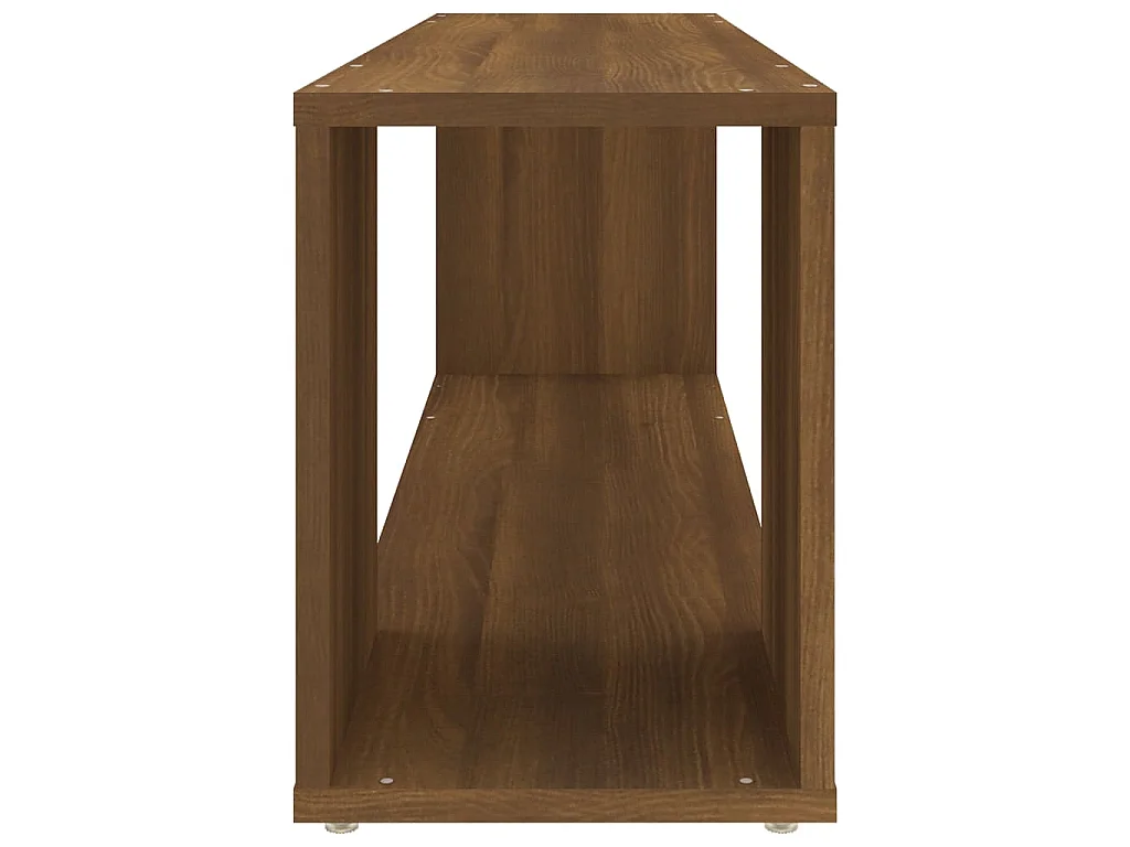 Meuble TV Chêne marron 100x24x32 cm Bois d'ingénierie