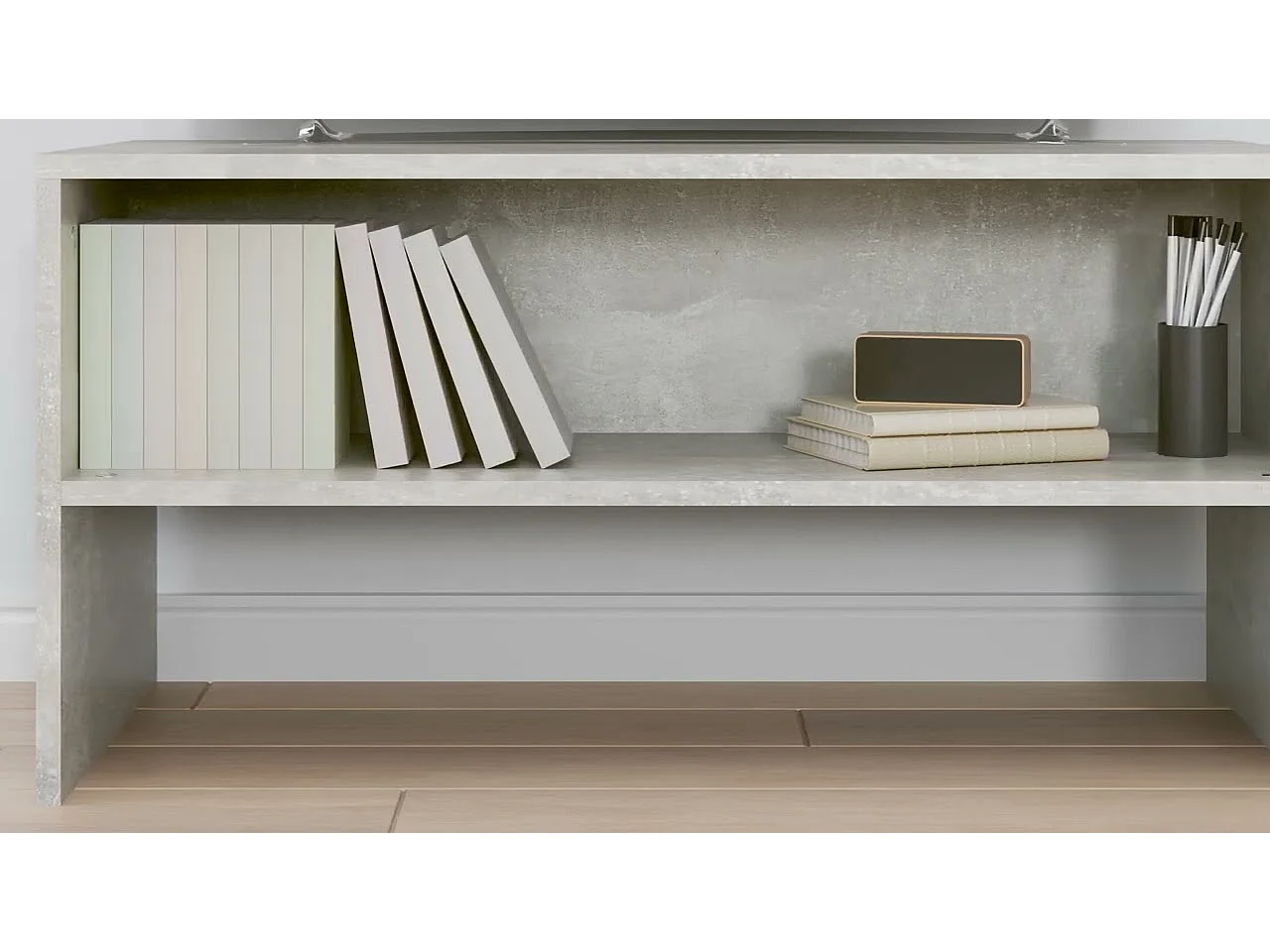 TV-Schrank Betongrau 80x40x40 cm Holzwerkstoff