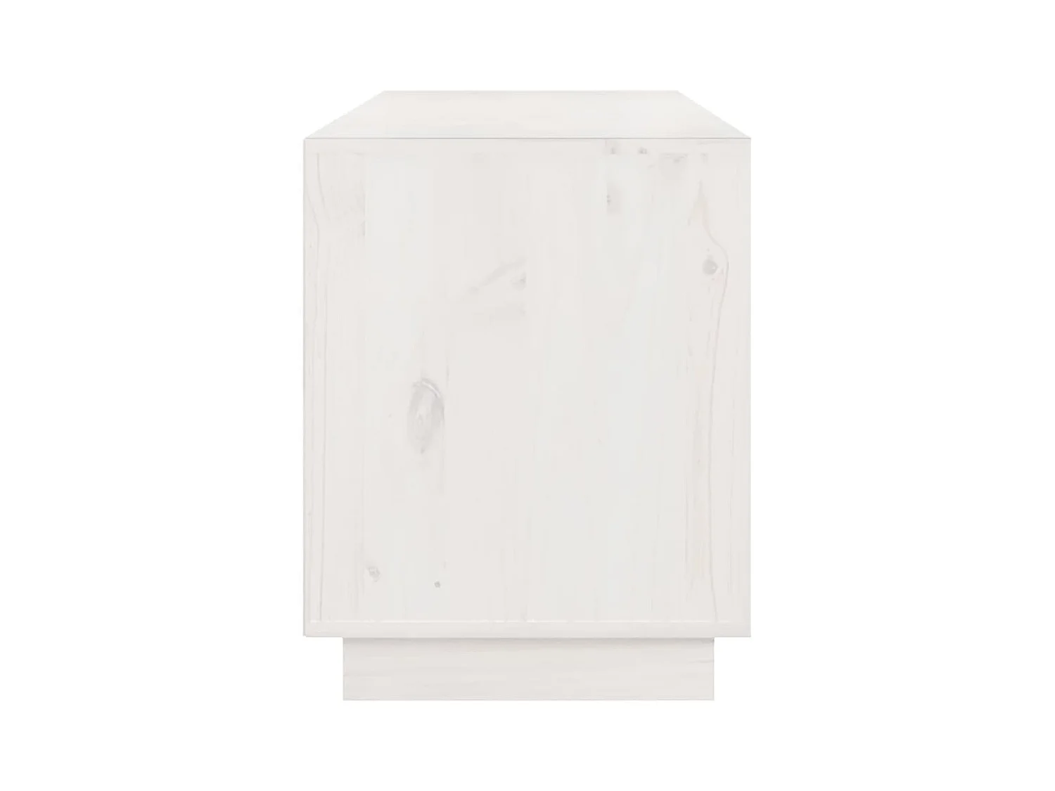 Tv-meubel 176x37x47,5 cm massief grenenhout wit