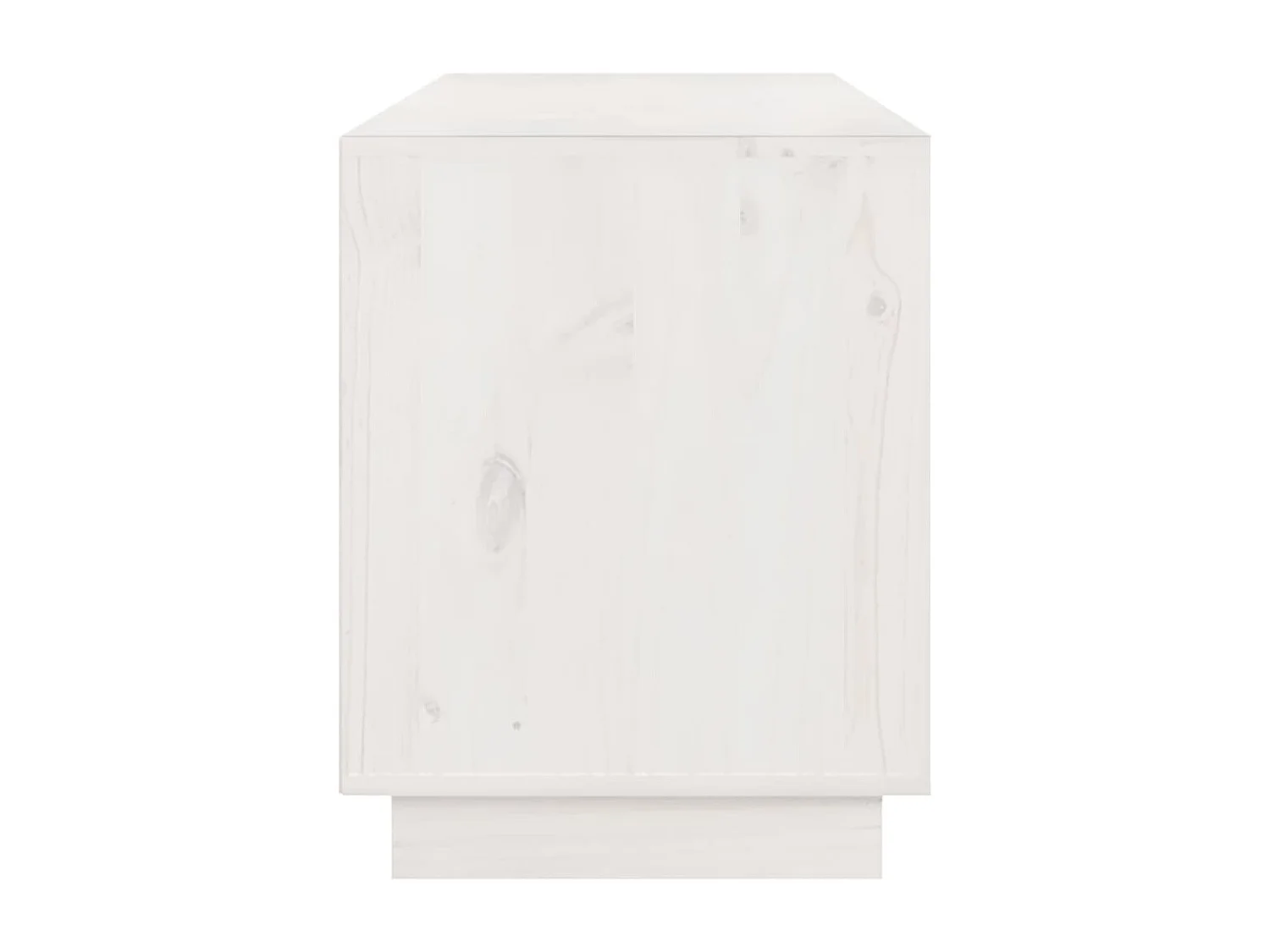 Meuble TV Blanc 176x37x47,5 cm Bois de pin massif
