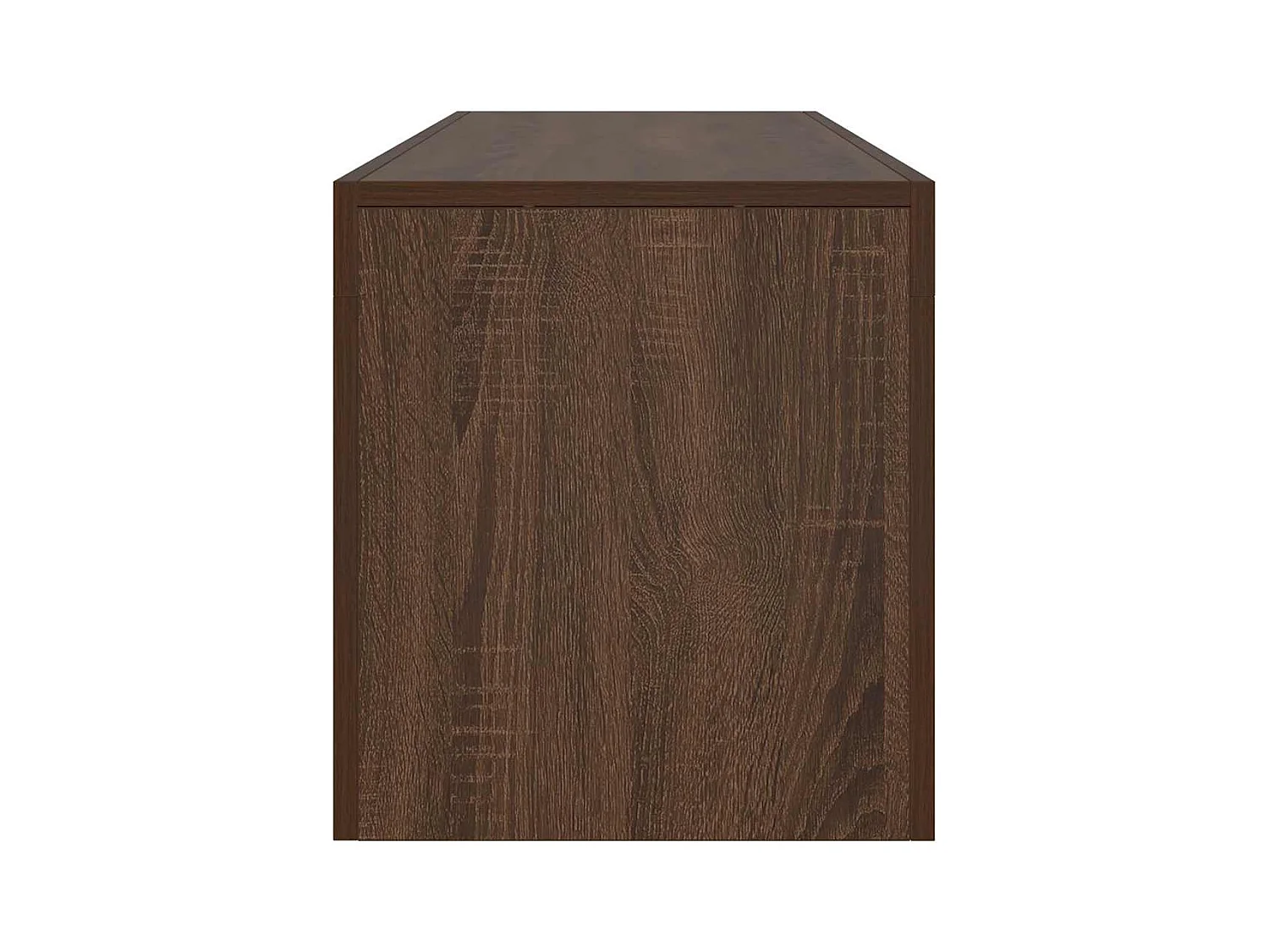 TV-Schrank mit LED-Leuchten Braun Eichen-Optik 140x36,5x40 cm