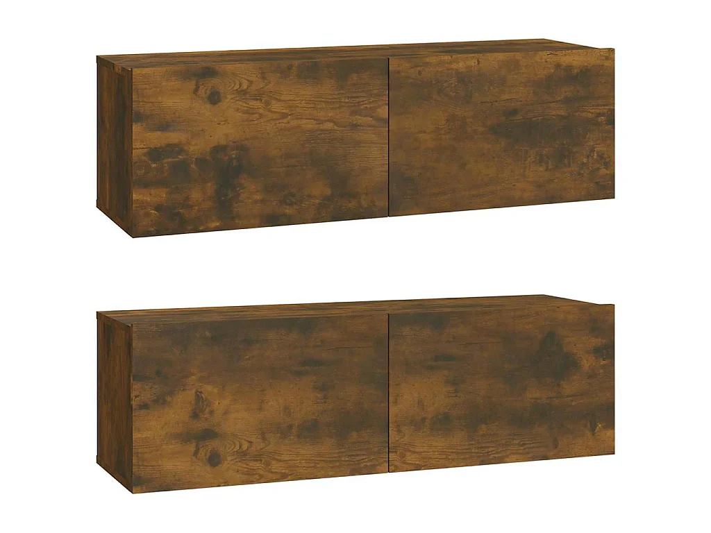 5-tlg. TV-Schrank-Set Räuchereiche Holzwerkstoff