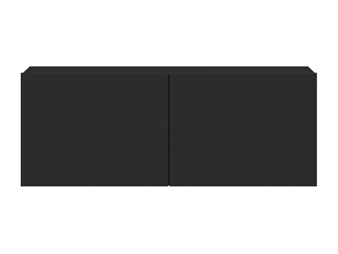 5-tlg. TV-Schrank-Set Schwarz Holzwerkstoff