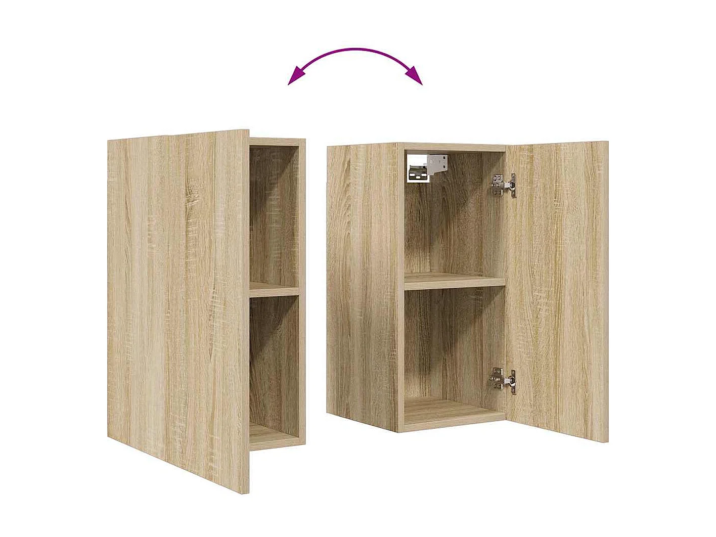 6-tlg. TV-Schrank-Set Sonoma-Eiche Holzwerkstoff