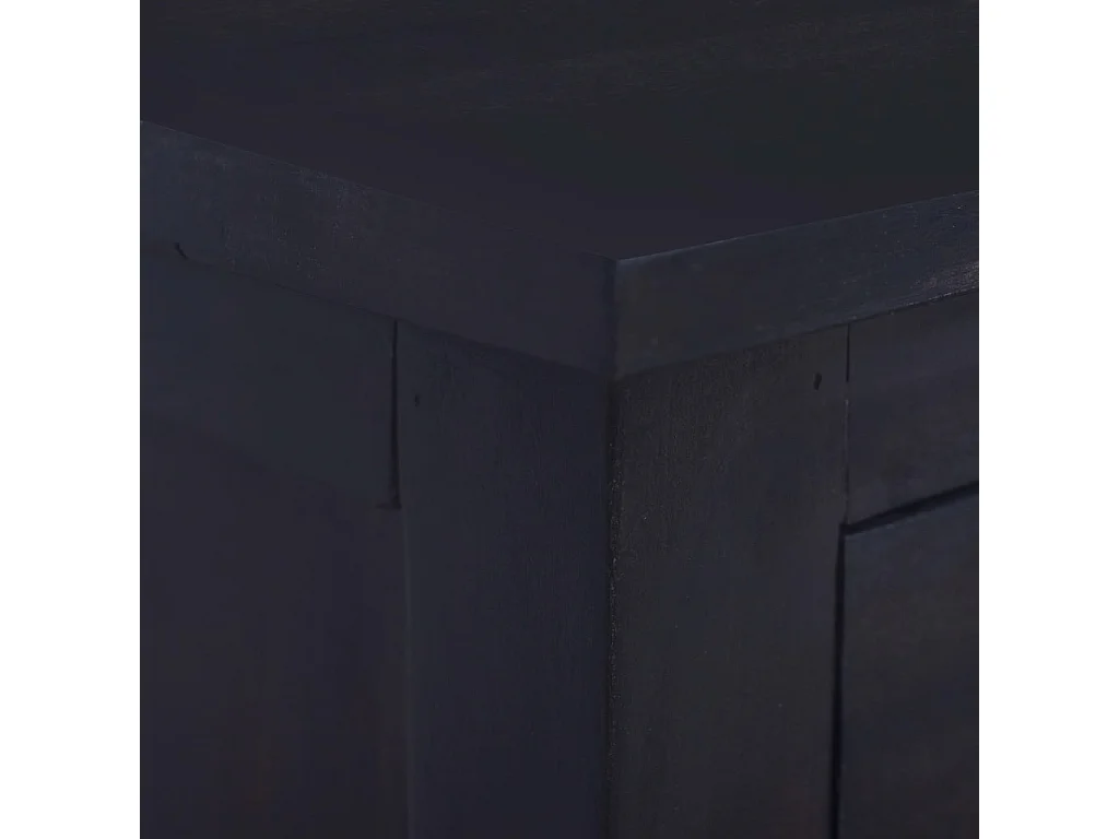 Móvel de TV 100x30x45 cm mogno maciço castanho café preto-claro