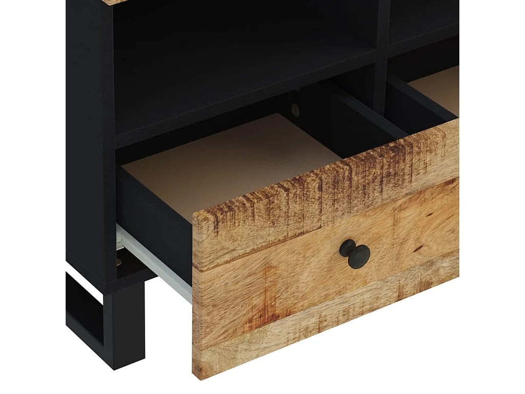 TV-Schrank 70x33x46 cm Massivholz Mango