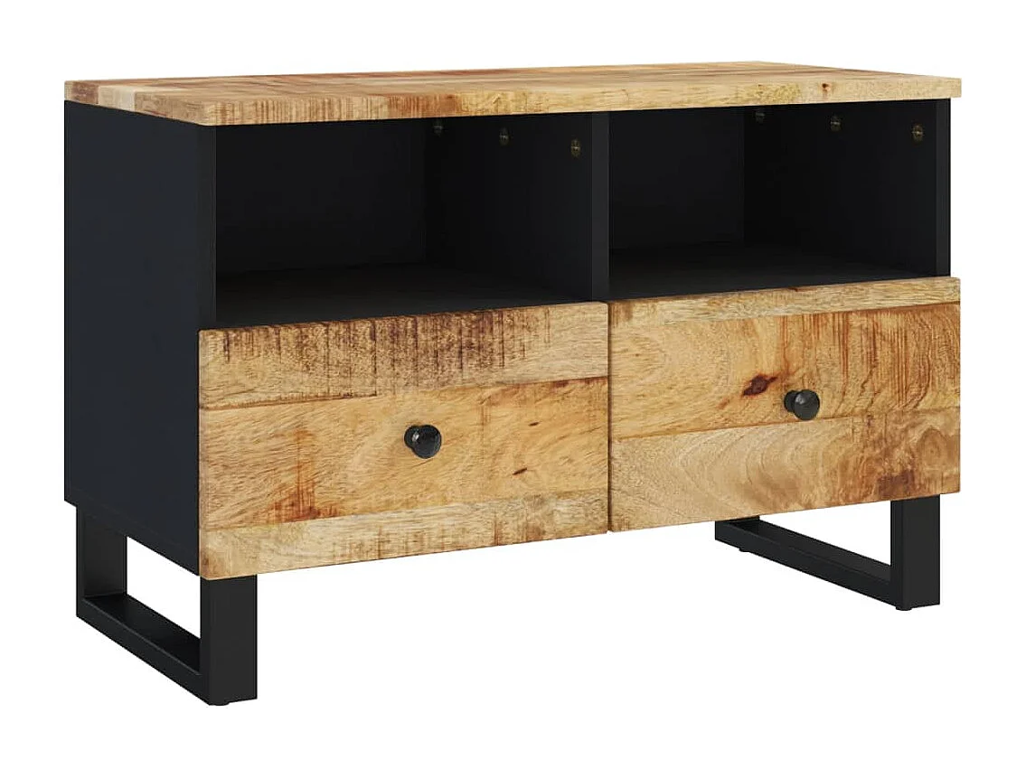 Mobile Porta TV 70x33x46 cm in Legno Massello di Mango