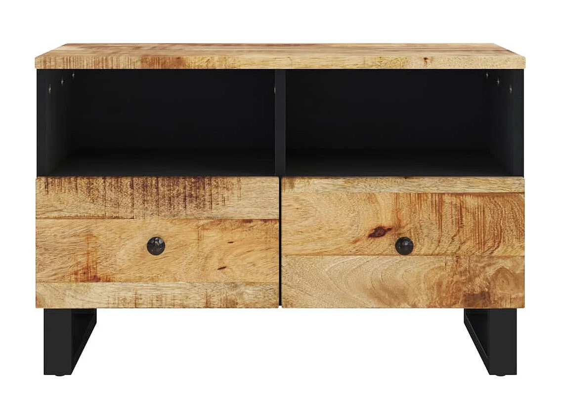 Mobile Porta TV 70x33x46 cm in Legno Massello di Mango