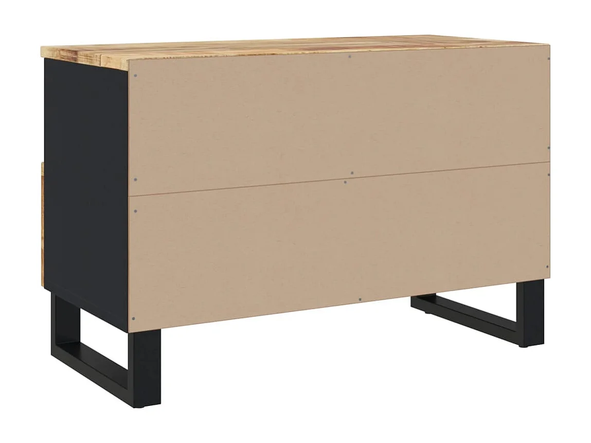 Mobile Porta TV 70x33x46 cm in Legno Massello di Mango