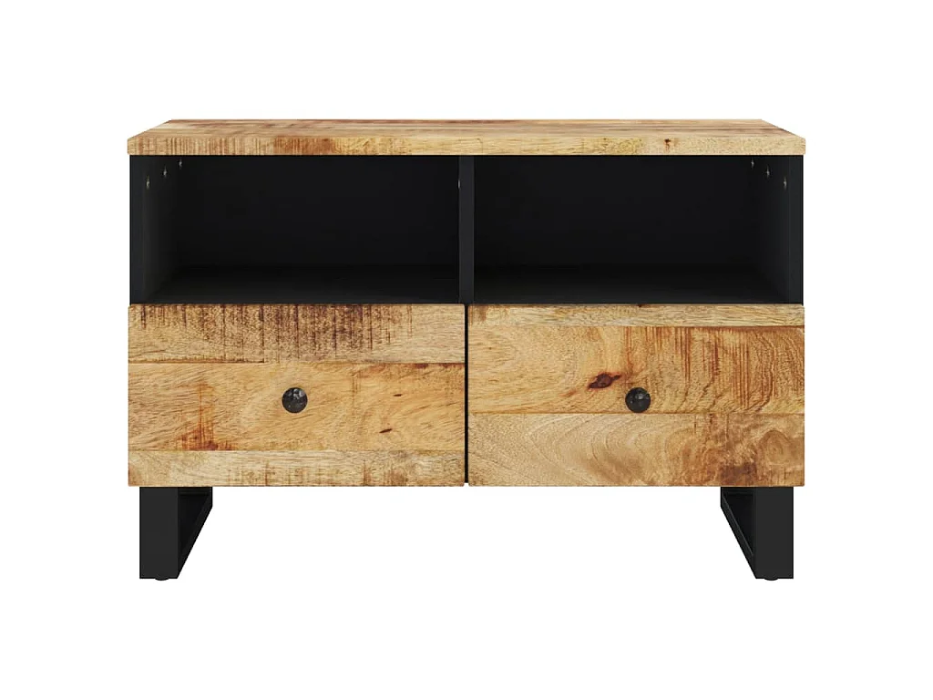 Mobile Porta TV 70x33x46 cm in Legno Massello di Mango