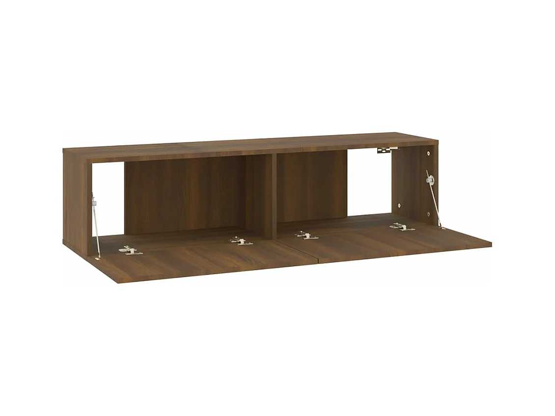 Armoire murale TV Chêne marron 120x30x30 cm Bois d'ingénierie