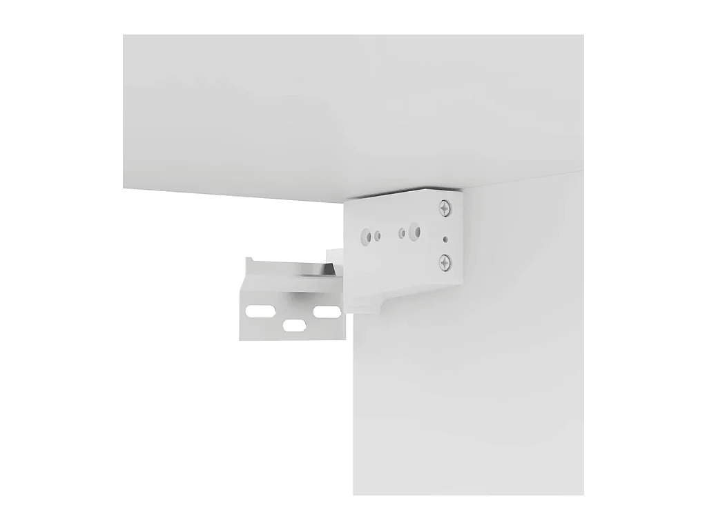 Set Mobili Porta TV 7 pz Bianco in Legno Multistrato