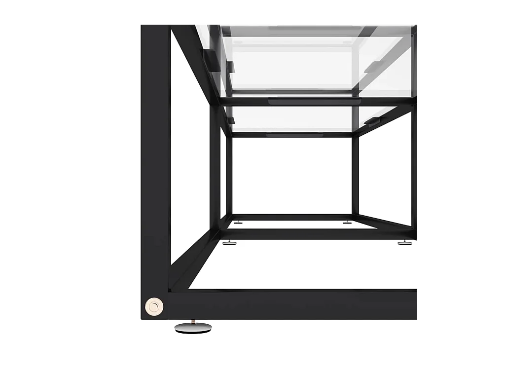 TV-Schrank Transparent 180x40x40,5 cm Hartglas