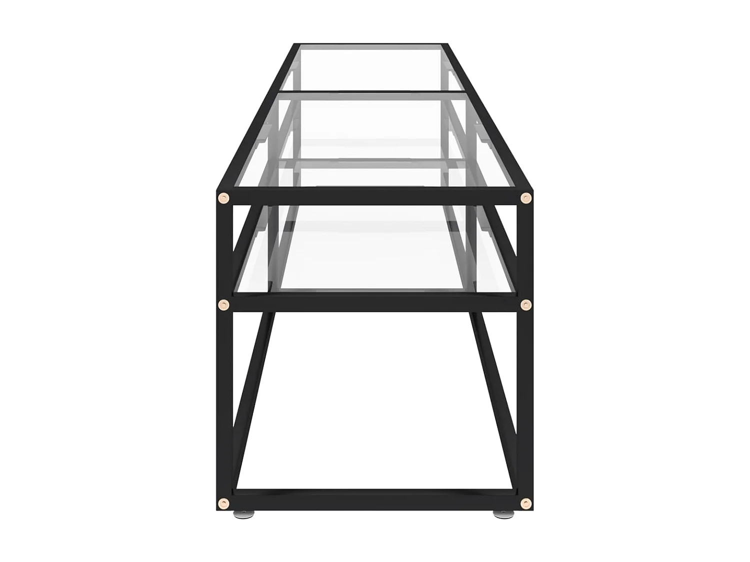 Meuble TV Transparent 180x40x40,5 cm Verre trempé