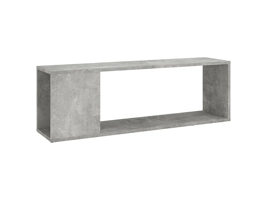 Meuble TV Gris béton 100x24x32 cm Bois d'ingénierie