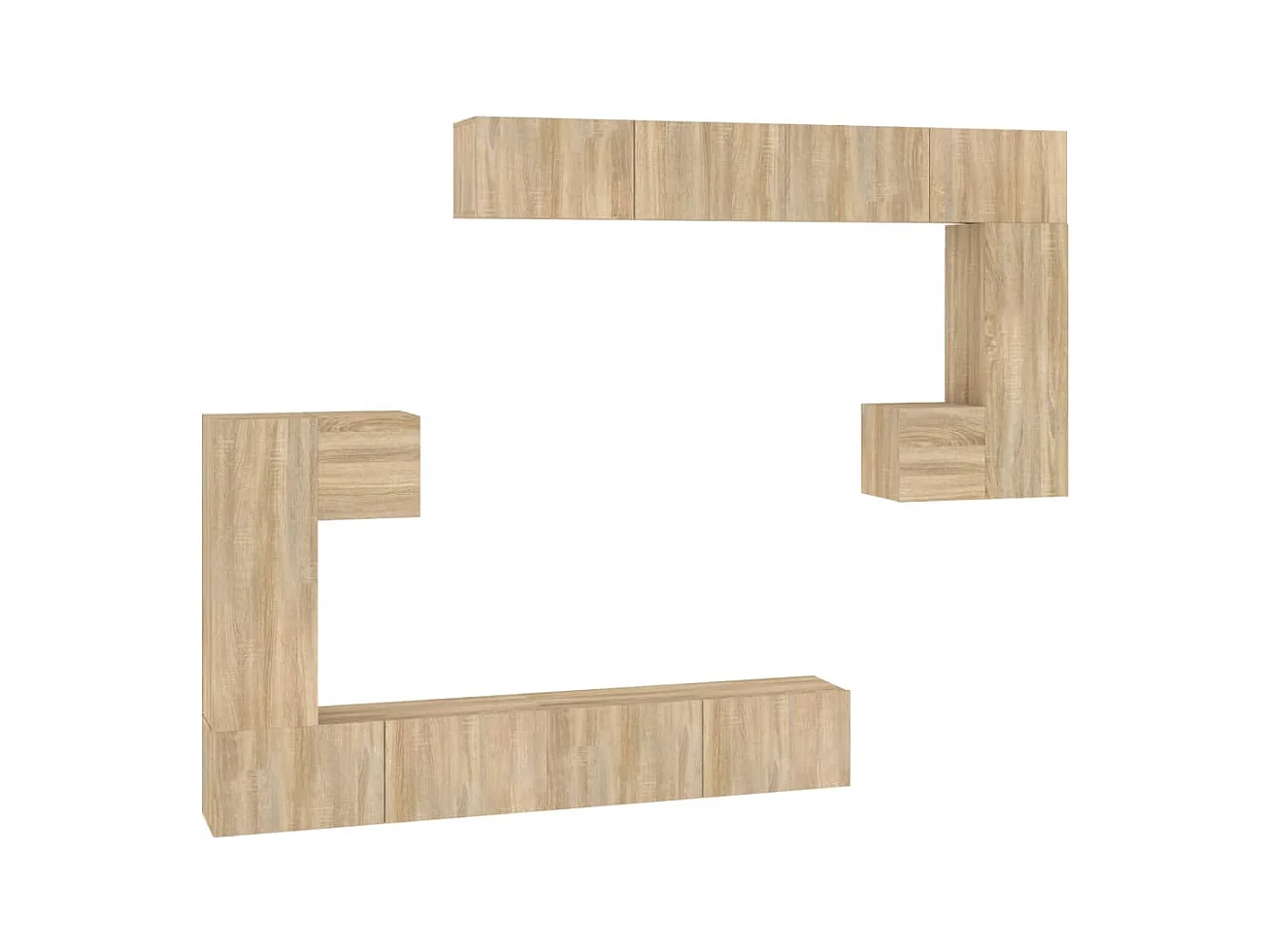 TV-Wandschrank Sonoma-Eiche Holzwerkstoff