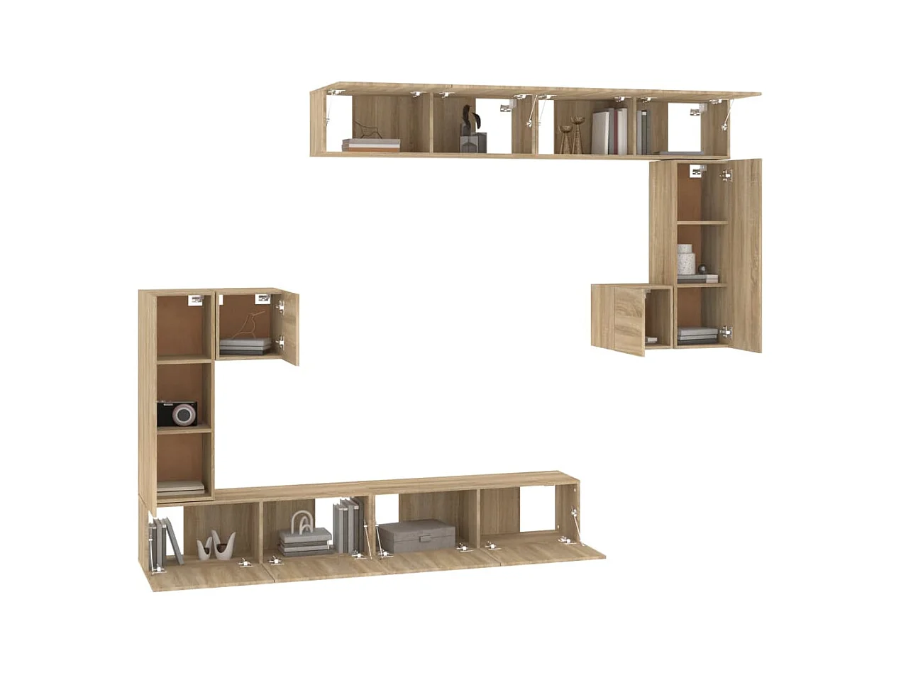 TV-Wandschrank Sonoma-Eiche Holzwerkstoff