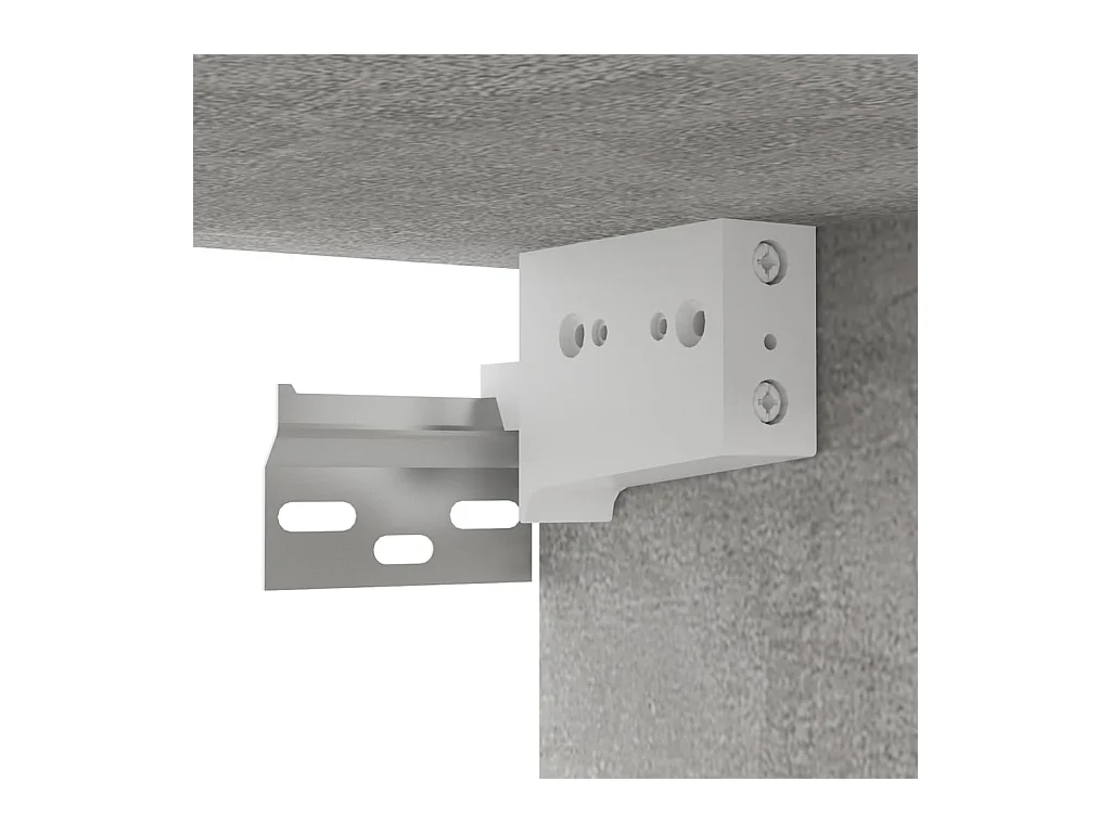 Set di Mobili Porta TV 3 pz Grigio Cemento in Legno Multistrato