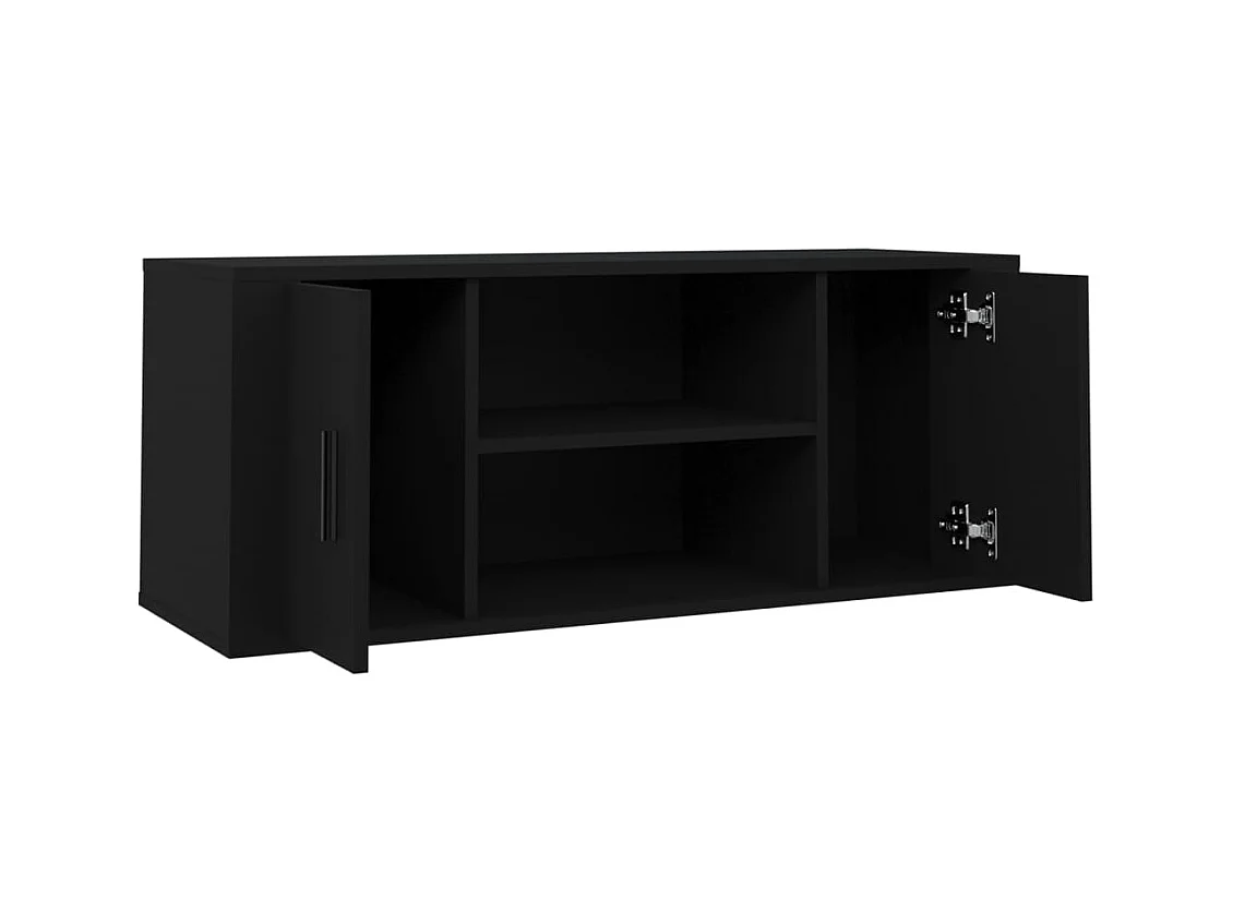 TV-Schrank Schwarz 100x35x40 cm Holzwerkstoff