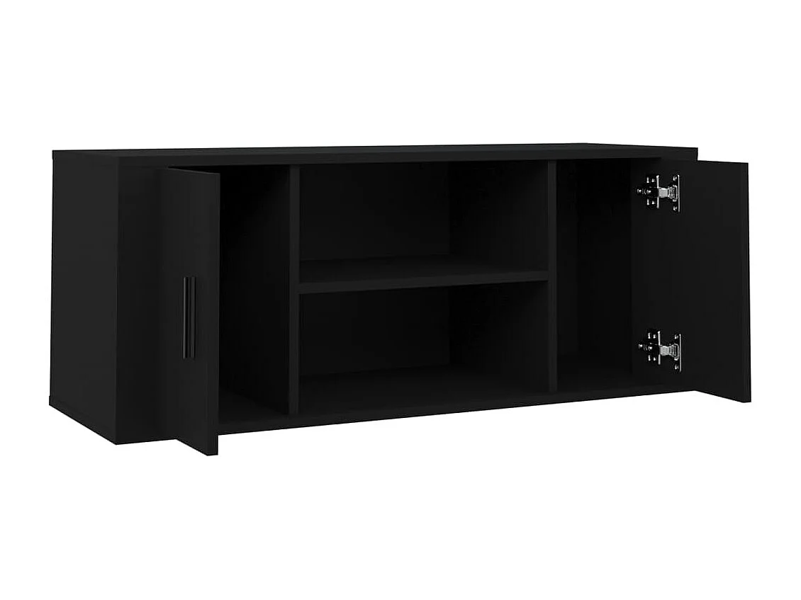 TV-Schrank Schwarz 100x35x40 cm Holzwerkstoff