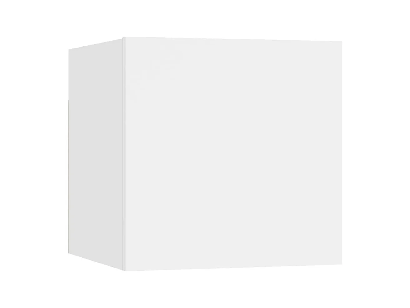 Set de muebles para TV 6 piezas madera contrachapada blanco