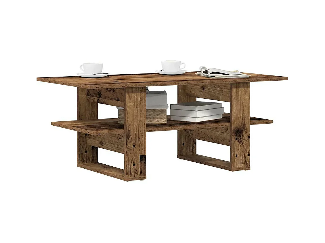 Mesa de centro 102x55x42 cm derivados de madeira madeira velha