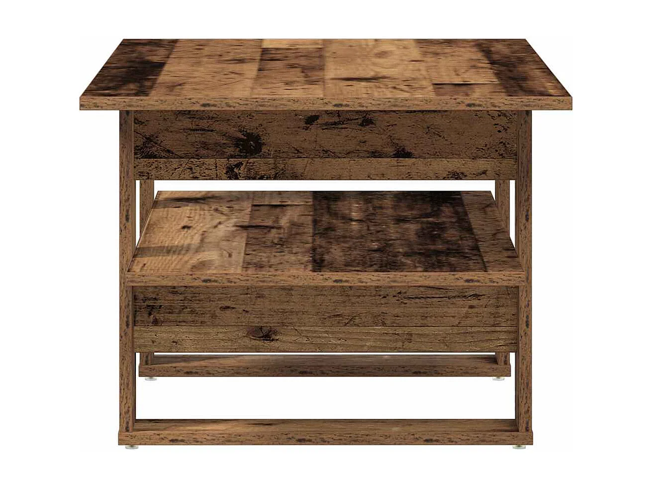 Tavolino da Salotto Legno Antico 102x55x42 cm Legno Multistrato