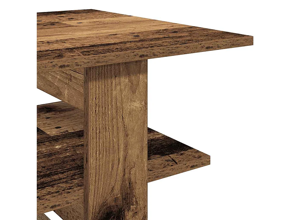 Tavolino da Salotto Legno Antico 102x55x42 cm Legno Multistrato