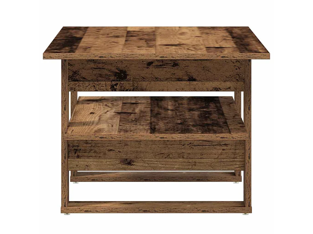 Salontafel 102x55x42 cm bewerkt hout oud houtkleurig