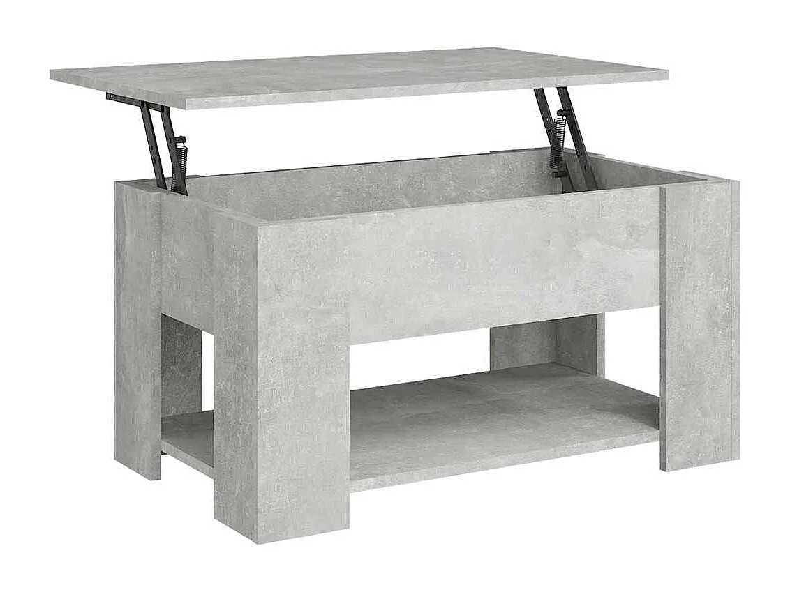 Couchtisch Betongrau 79x49x41 cm Holzwerkstoff