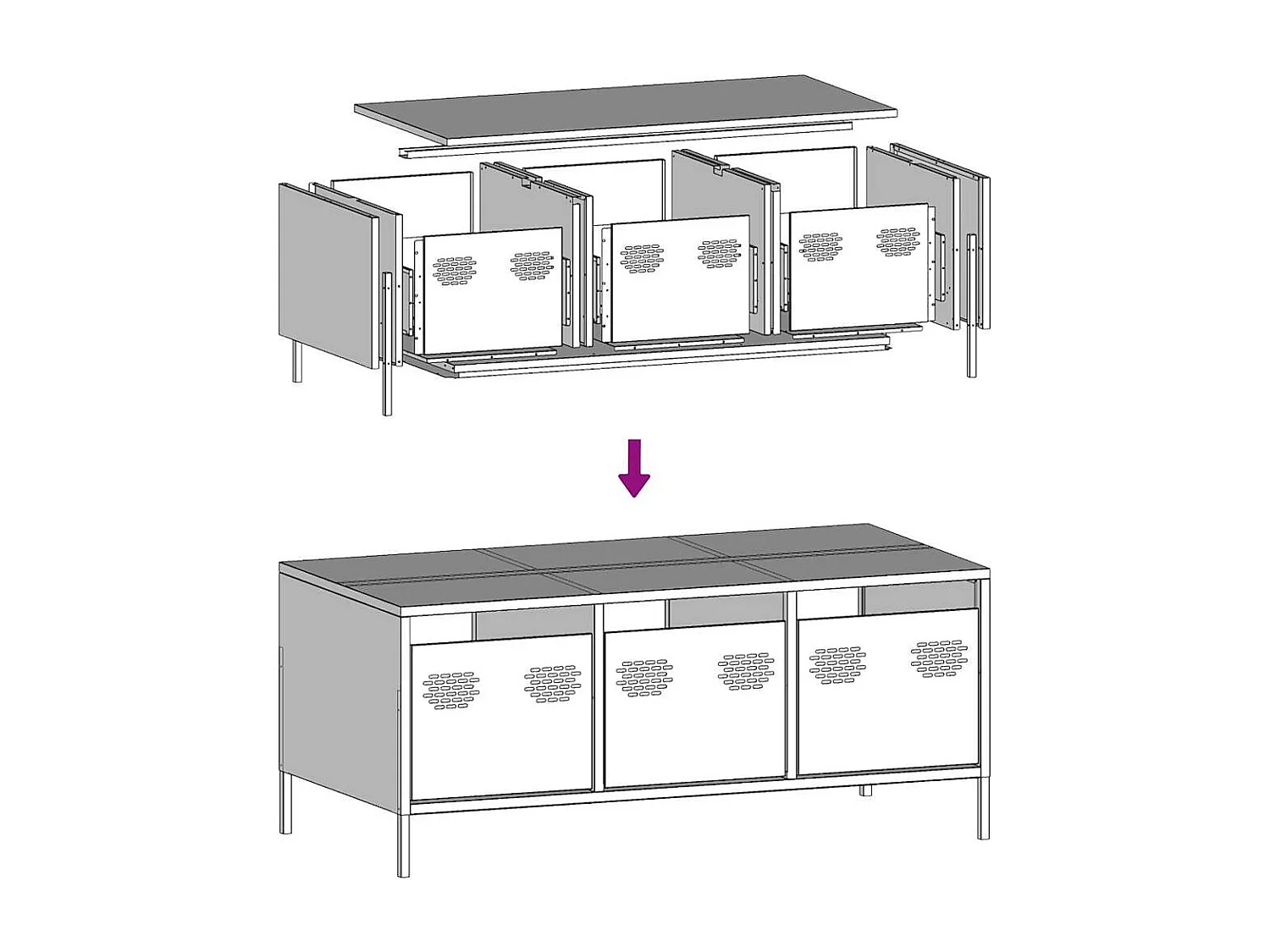Salontafel 101,5x50x43,5 cm koudgewalst staal antracietkleurig