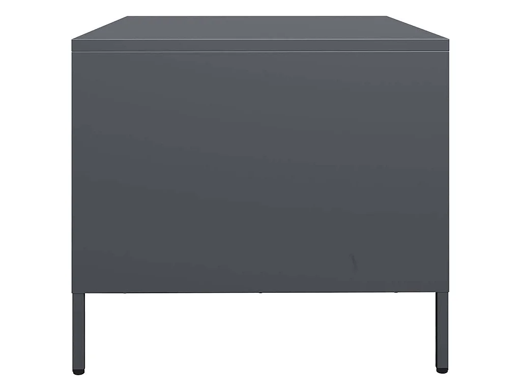Table basse anthracite 101,5x50x43,5 cm acier laminé à froid