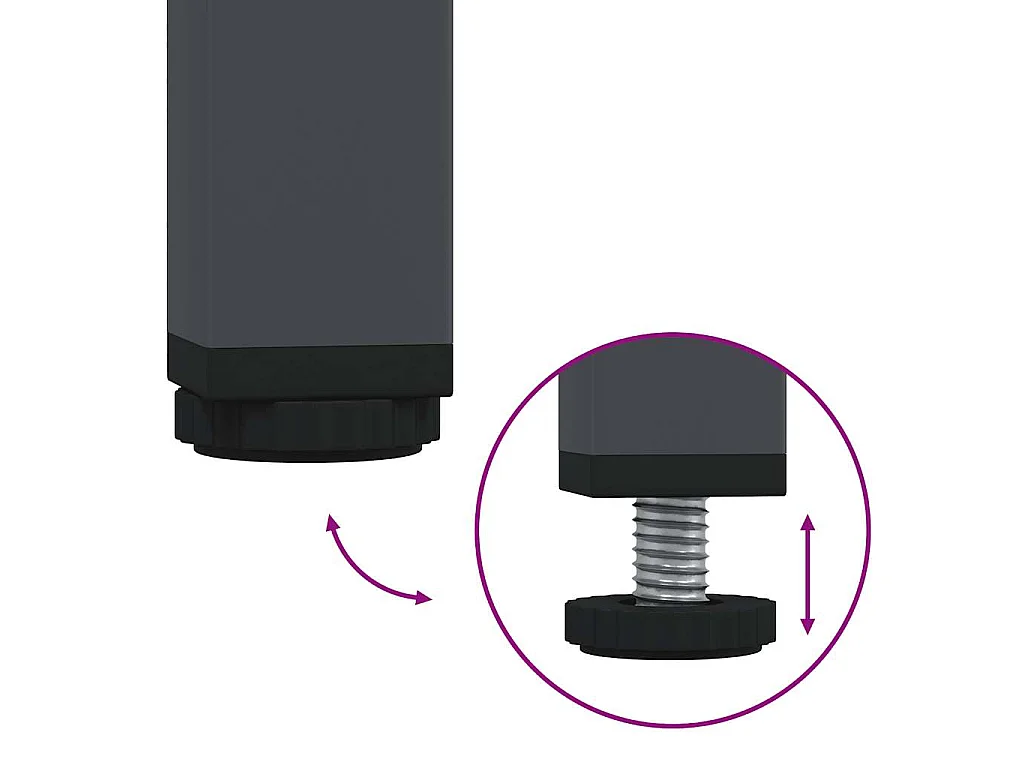 Table basse anthracite 101,5x50x43,5 cm acier laminé à froid