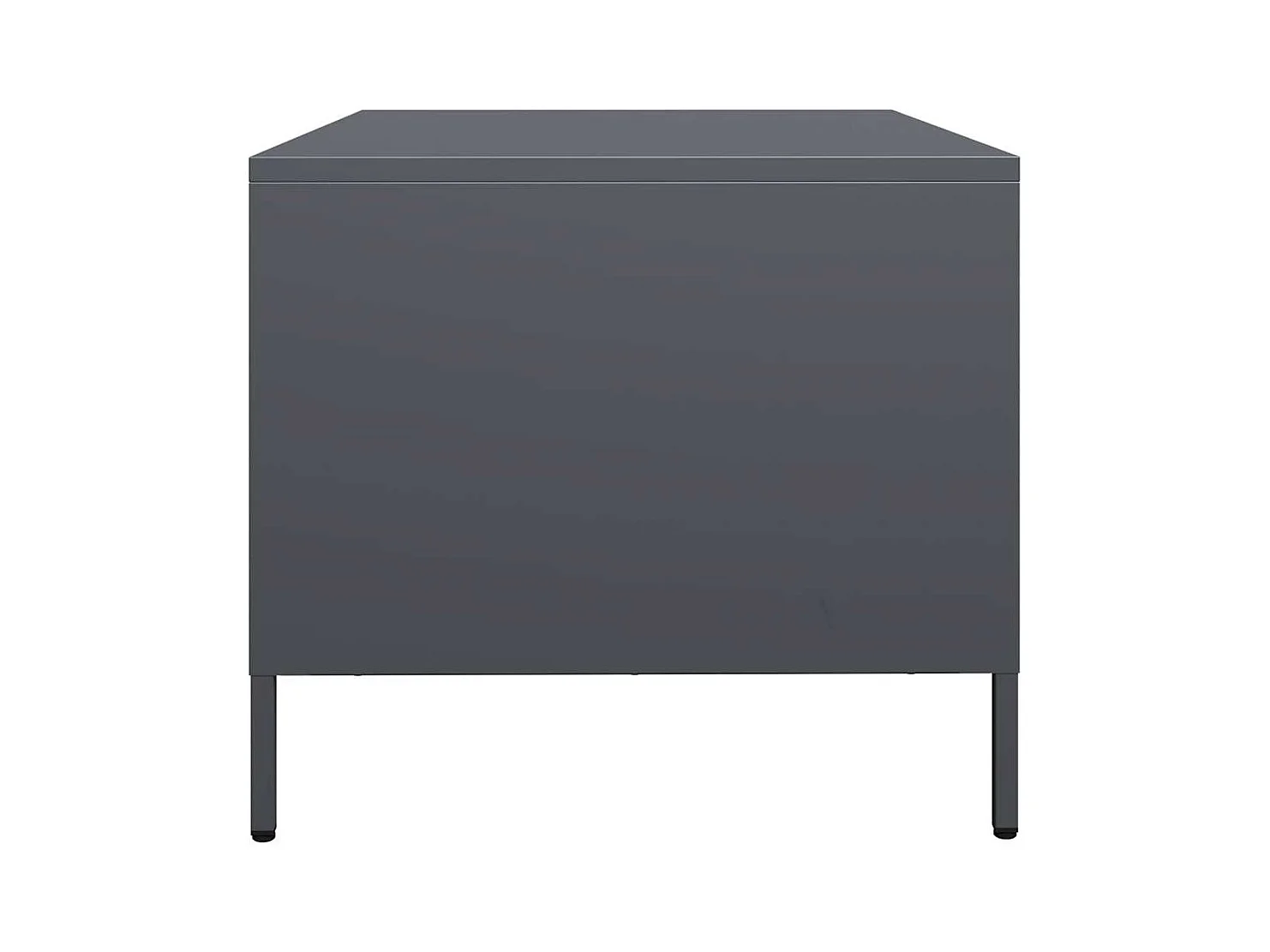 Table basse anthracite 101,5x50x43,5 cm acier laminé à froid