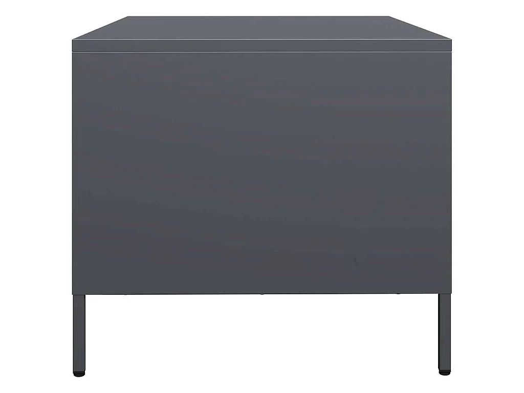 Tavolino Antracite 101,5x50x43,5cm in Acciaio Laminato a Freddo