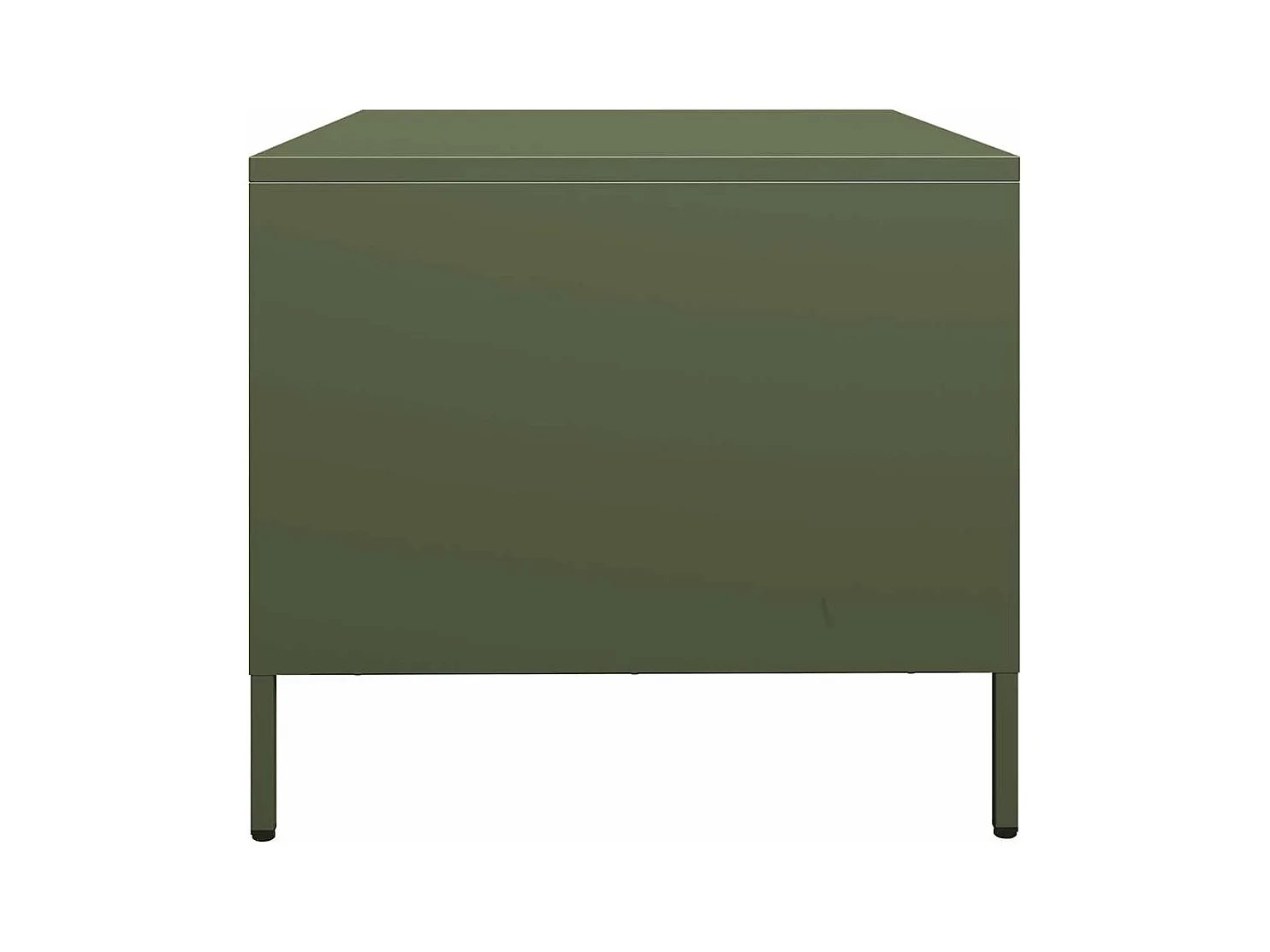 Salontafel 101,5x50x43,5 cm koudgewalst staal olijfgroen