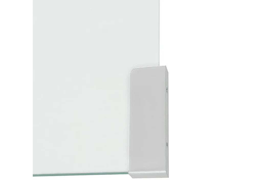 Table basse 98x45x30 cm Verre trempé Transparent