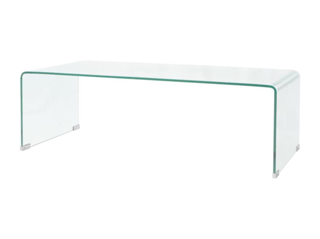 Couchtisch Hartglas 98x45x30 cm Transparent