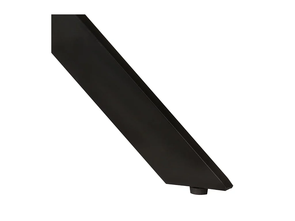 Tavolo da Pranzo Ø110x78cm in Legno Massello di Mango e Acciaio