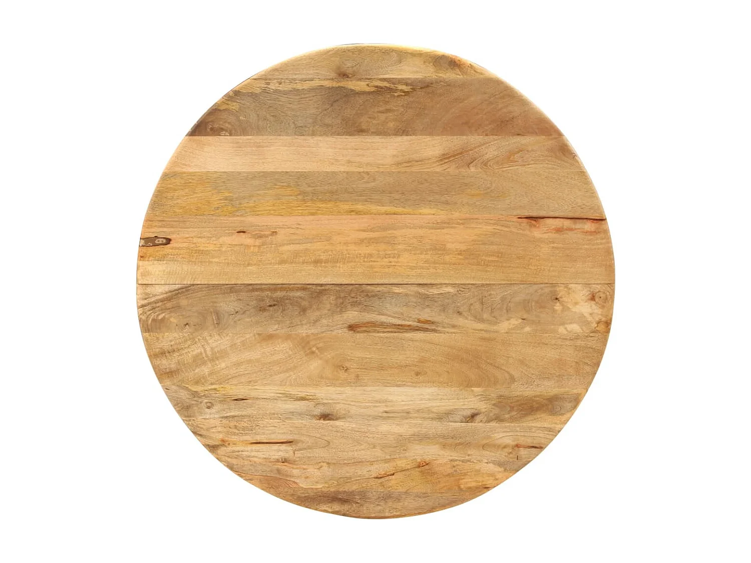 Esstisch Ø110x78 cm Massivholz Mango und Stahl