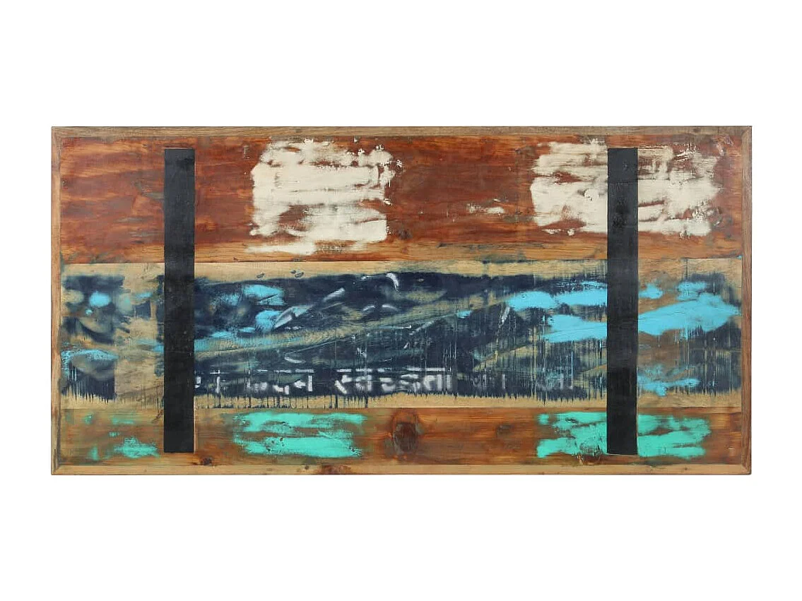 Tavolo da Pranzo 120x60x76 cm in Legno Massello di Recupero