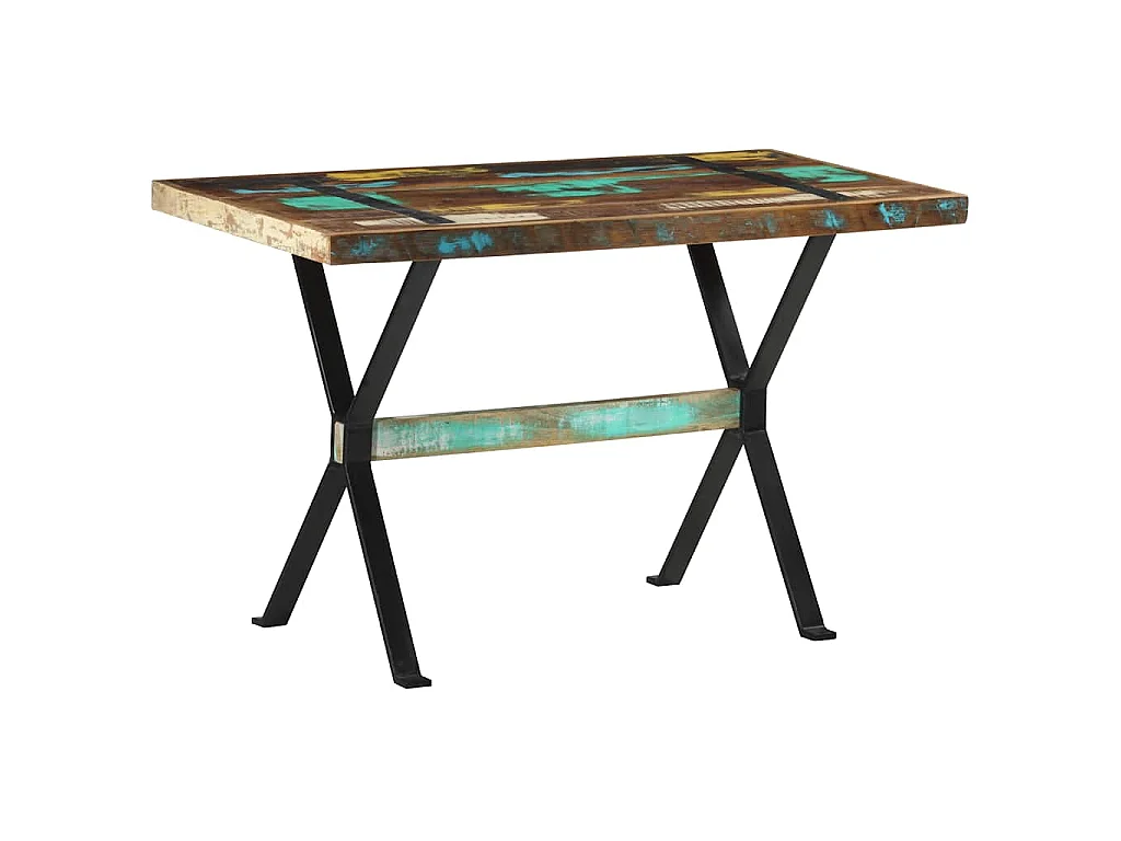 Table à manger 120x60x76 cm Bois de récupération massif
