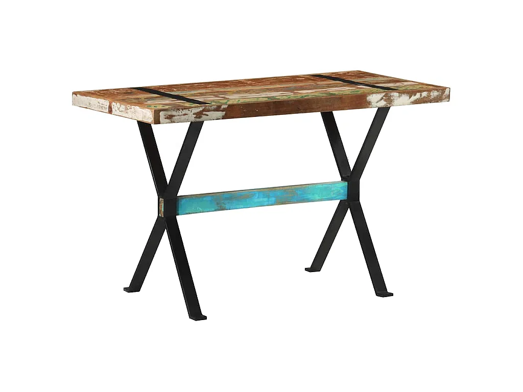 Table à manger 120x60x76 cm Bois de récupération massif