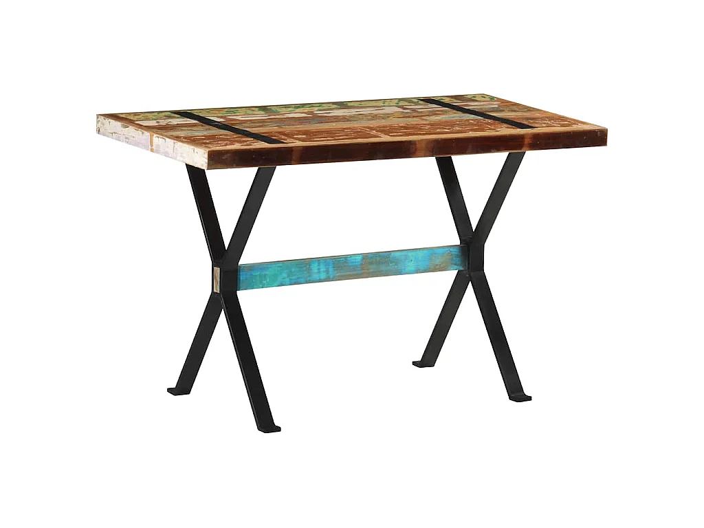 Table à manger 120x60x76 cm Bois de récupération massif